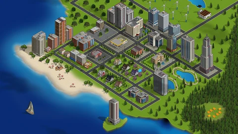 An in-game look at the town